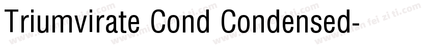 Triumvirate Cond Condensed字体转换